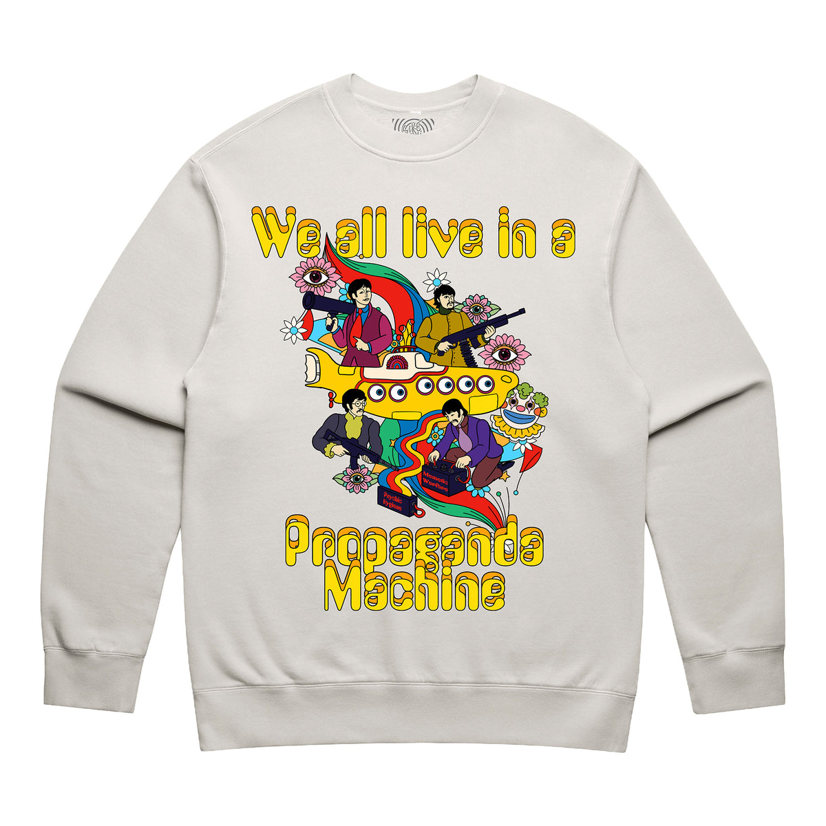 Propaganda Machine Faded Bone Crewneck, Sike Ops F/W 2026
