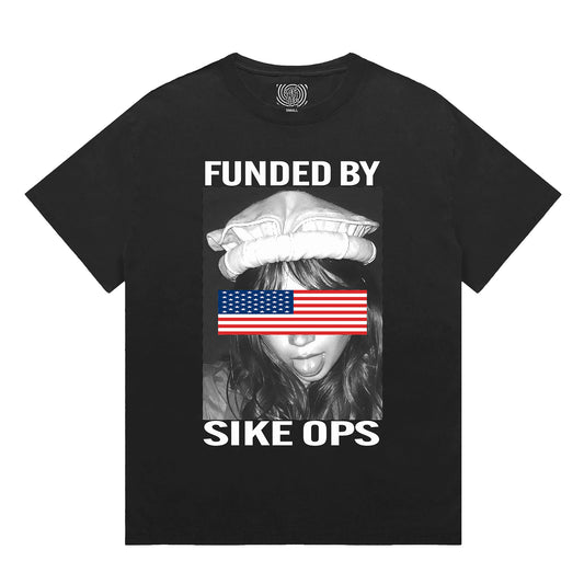 Funded By Faded Black Tee, Sike Ops F/W 2026