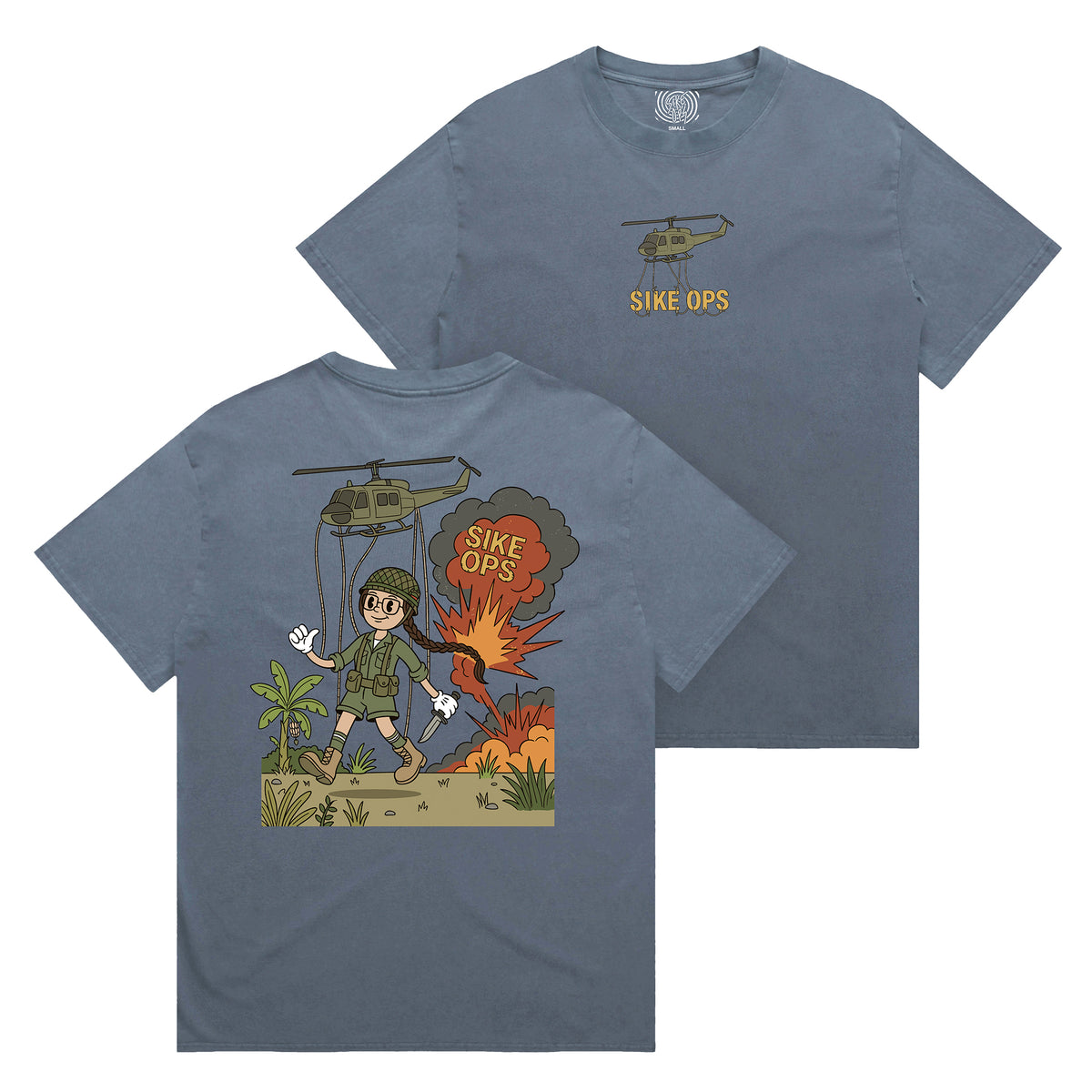 Marionette Faded Indigo Tee, Sike Ops F/W 2026