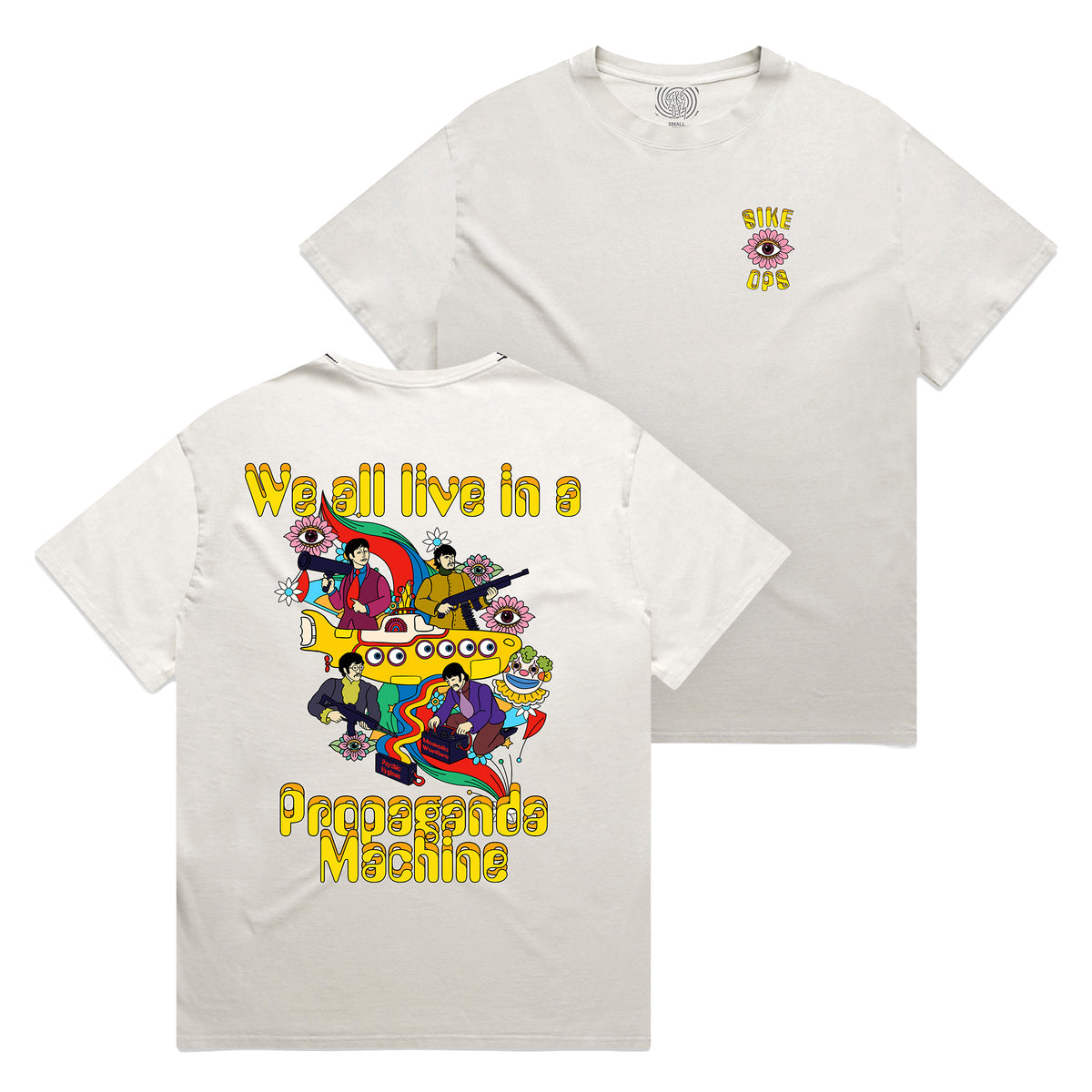 Propaganda Machine Faded Bone Tee, Sike Ops F/W 2026