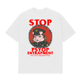 Stop PSYOP Entrapment White Tee